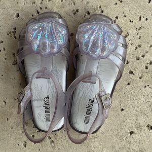 Mini Melissa Seashell Sandals Sizes 10 and 11 EUC